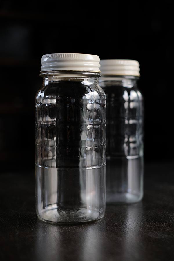 網目模様のメイソンジャー