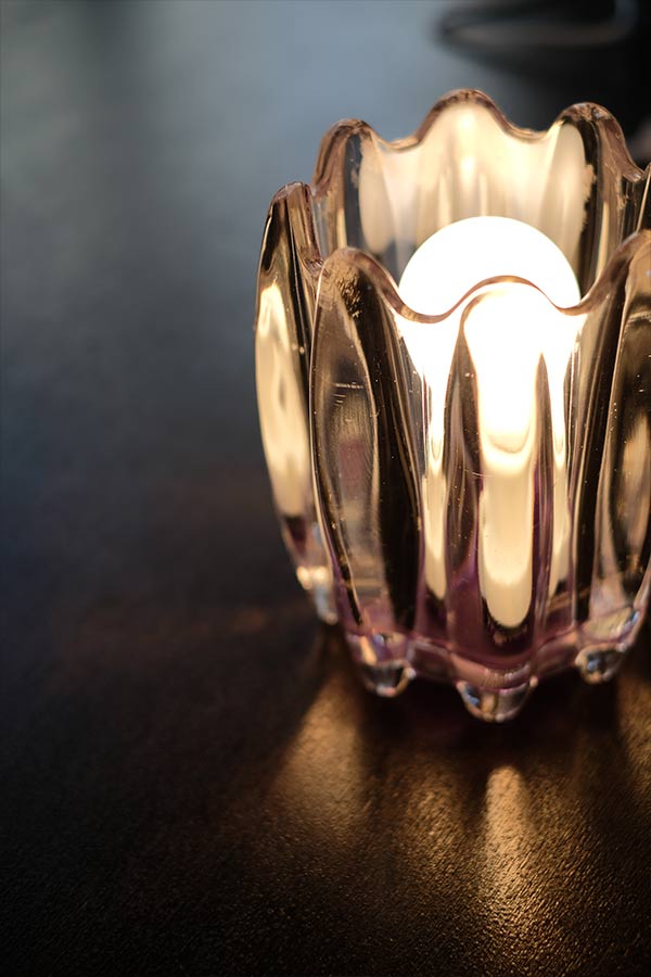 ガラスのスタンドライト