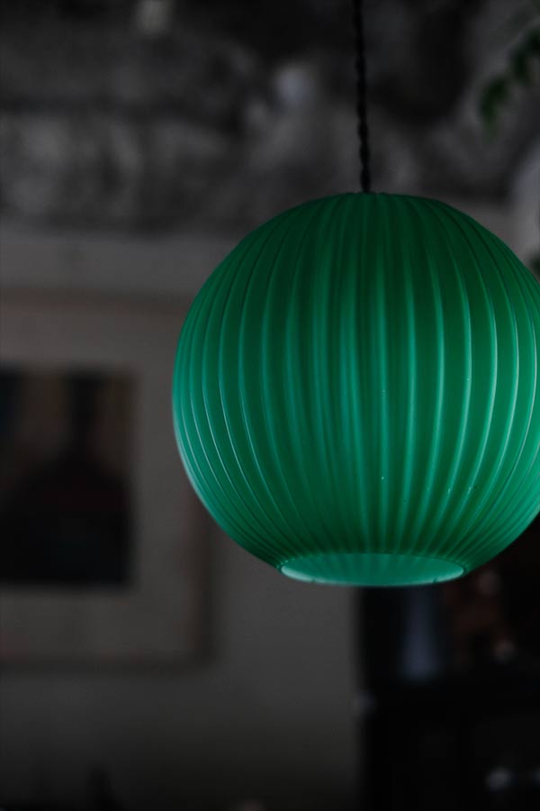 グリーンのペンダントライト
