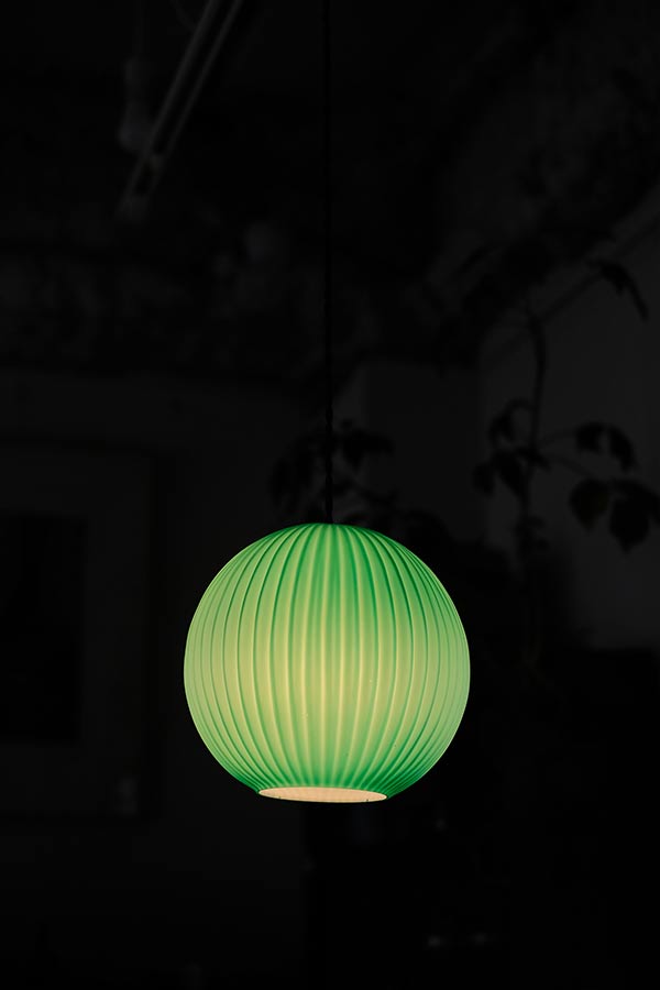 グリーンのペンダントライト