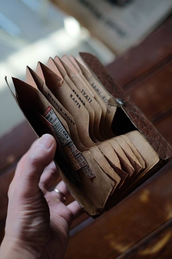 スウェーデンの配給チケットケース