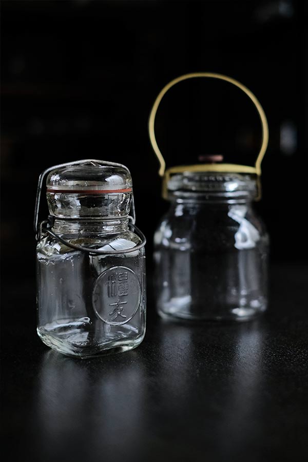 糧友とNAKAJIMA GLASS WORKSのメイソンジャー